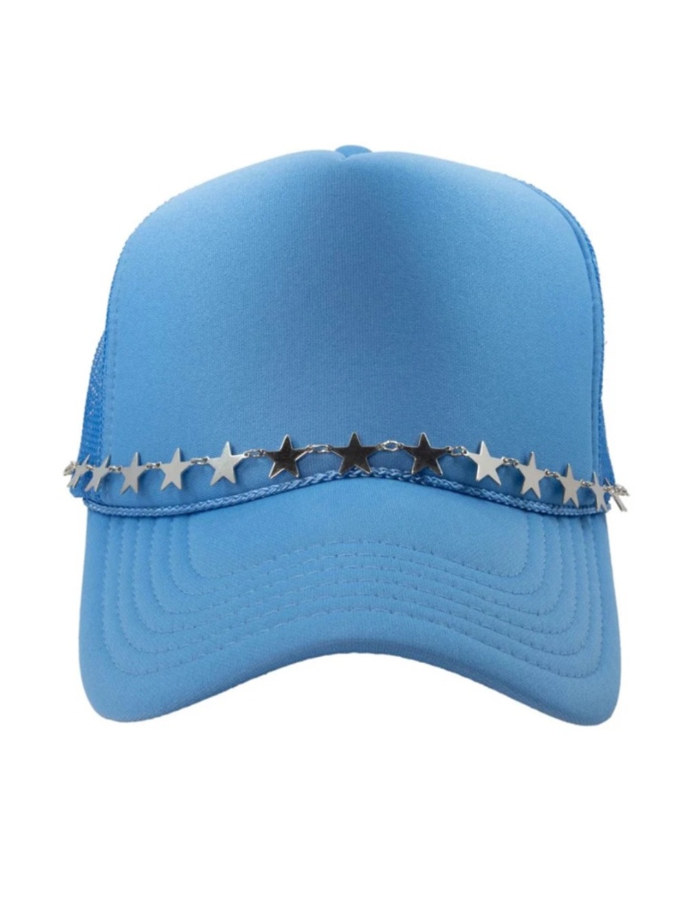 Katydid Silver Star Trucker Hat Chain